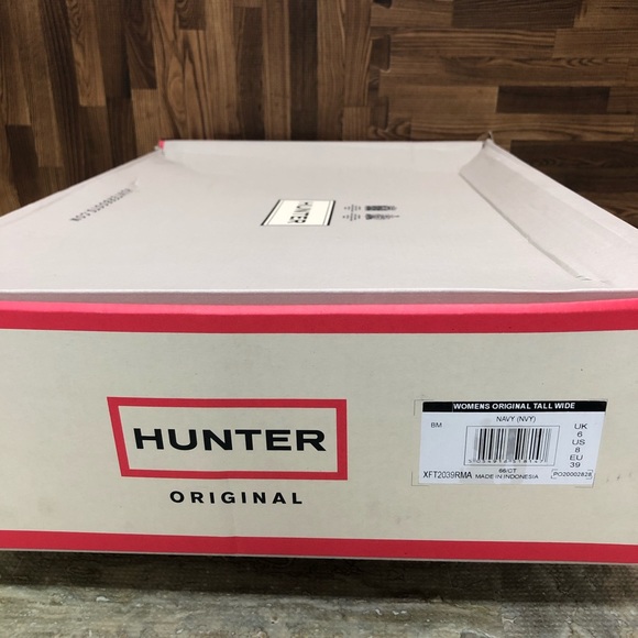 Hunter Women's Original Tall Wide Navy Size 8 - Picture 14 of 14
